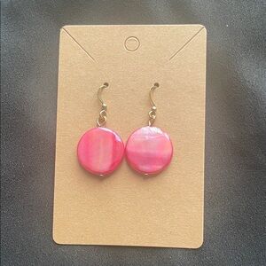 Elegant Pink Dangle Earrings